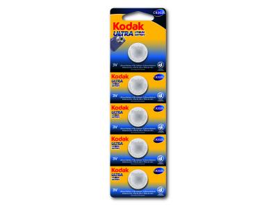 KODAK  Pile Bouton Ultra Lithium CR2025 3V - Vendu par Lot de 5