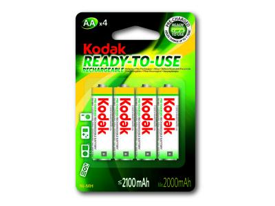 KODAK  Ni-mh Aa Lr6 2100 Mah Rechargeable Batteries 4 Units Vert