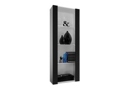 Other Komodee, Vitrine Armoire Tivoli, Noir/Blanc Blanc