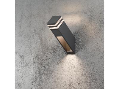 KONSTSMIDE Applique murale LED ext&eacute;rieure 7944-370 Massa LED int&eacute;gr&eacute;e anthracite