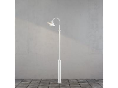 KONSTSMIDE Lampadaire ext&eacute;rieur  Vega 60 W blanc 240 cm