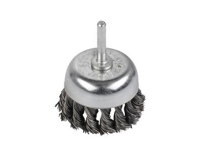 KREATOR Brosse m&eacute;tallique acier torsad&eacute; coupelle 65 mm