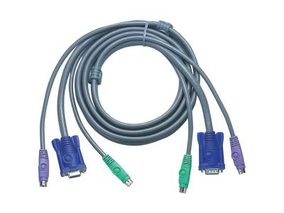 ATEN KVM Jeu de c&acirc;bles,  VGA, PS/2 , 2L-5002P/C, longueur 1,8m