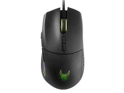 L33T GAMING  - Souris gaming filaire GUNGNIR - r&eacute;tro&eacute;clair&eacute;e - 16.000 DPI - Noir 