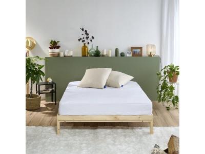 BLEU CALIN Housse int&eacute;grale respirante et imperm&eacute;able 90x190cm Prot&egrave;ge-matelas