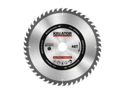 KREATOR  KRT020425 - Lame de Scie &agrave; Bois 48d &Oslash; 250 x &Oslash;30 x 3 mm
