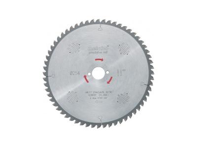METABO  628222000 - Hoja de sierra HW/CT 254 x 2.4/1.8 x 30 Dtes = 60 W 5&ordm; NEG.