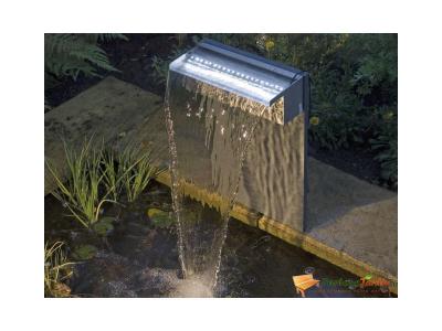 UBBINK Lame d'eau pour bassin en inox niagara 30 led