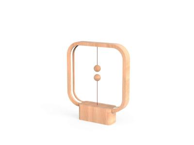 ALLOCACOC Heng Balance Lamp Square Light Wood - Lampe LED design USB