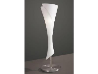 GENERIQUE Inspired Mantra - Zack - Lampe De Table 1 Lumi&egrave;re E14, Nickel Satin&eacute;