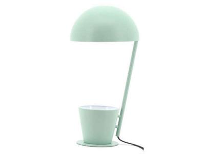 LUSSIOL LIGHTING Lampe en m&eacute;tal vert, h. 40 cm