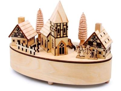 SMALL FOOT  company 6677 Lampe Petit Village avec Bo&icirc;te &agrave; Musique