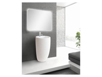 Lavabo colonne en c&eacute;ramique blanche 52 x 85 x 53 cm boston