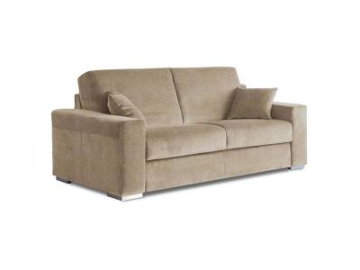 CREAZIONI AERRE Le diva canap&eacute; easy ouverture express 140*200 cm microfibre beige