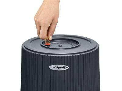 LECHUZA  Jardini&egrave;re Cilindro Color 32 ALL-IN-ONE Ardoise 13953