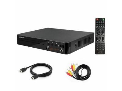 LONPOO  multi-r&eacute;gions, port usb, port hdmi et port mic, t&eacute;l&eacute;commande, c&acirc;ble audio rca connexion tv