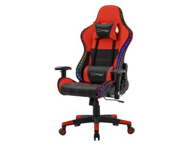 NON RENSEIGNE ML-Design Chaise de Jeu avec LED RGB, Haut-Parleurs Bluetooth, Rouge, Similicuir, Chaise 