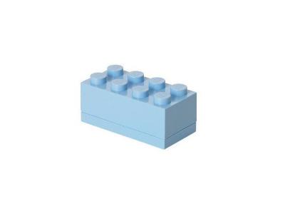 LEGO  mini pierre de rangement 8 plots 4,6 x 9,2 cm PP bleu clair