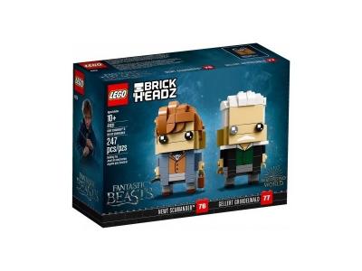 LEGO&reg; Brickheadz 41631 Norbert Dragonneau & Gellert Grindelwald 
