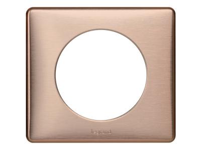 LEGRAND Plaque de finition simple  C&eacute;liane M&eacute;tal Copper