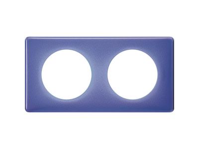 LEGRAND Plaque de finition double  C&eacute;liane Memories 90's violet