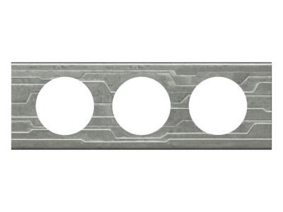 LEGRAND  C&eacute;liane Plaque Mati&egrave;res Triple Furtif - 069043