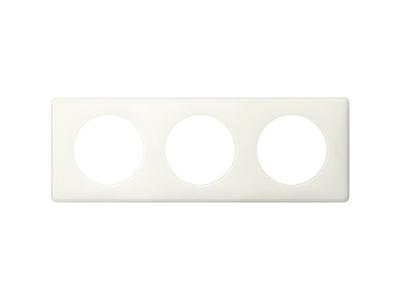 LEGRAND Plaque de finition triple  C&eacute;liane Memories Yesterday blanc
