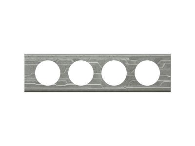 LEGRAND  C&eacute;liane Plaque Mati&egrave;res Quadruple Furtif - 069044
