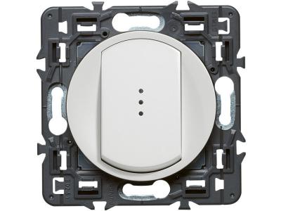 LEGRAND  - Poussoir lumineux (voyant fourni) C&eacute;liane Soft - 6A - Blanc