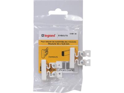 LEGRAND Lot de 2 embouts pour moulure  - 32 x 12,5mm