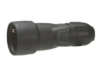 LEGRAND  - Fiche F 2P+T caoutchouc automatique &agrave; t&eacute;moin LED 050113