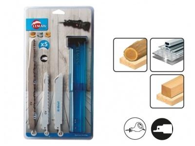 LEMAN  - Assortiment de 5 lames de scie sabre - 7750.05