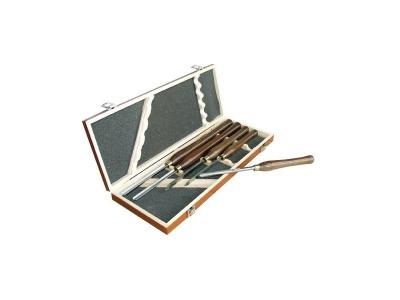 LEMAN  - Coffret bois 5 outils de tournage acier - 870.500.05