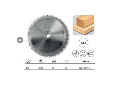 LEMAN  - Lame Carbure Debit 700x30x46z Alt. / Anti-Recul / Bois