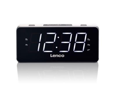 LENCO  cr-18 white - radio-r&eacute;veil &eacute;cran led de 1,8 pouce - blanc