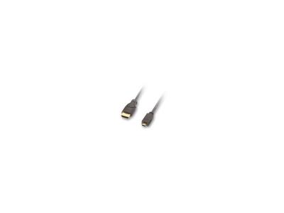 LINDY  - Adaptateur HDMI - HDMI micro m&acirc;le pour HDMI m&acirc;le - 3 m - noir