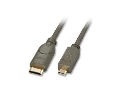 LINDY  C&acirc;ble micro HDMI / mini HDMI. compatible HDMI 2.0 Ultra HD. 0.5m