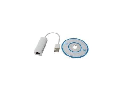 PIXI T Adaptateur USB m&acirc;le vers Ethernet RJ-45 femelle Lineaire 15 cm Noir