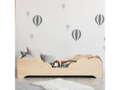 BABYKARE Lit 90x190 sommier inclus josy - bois