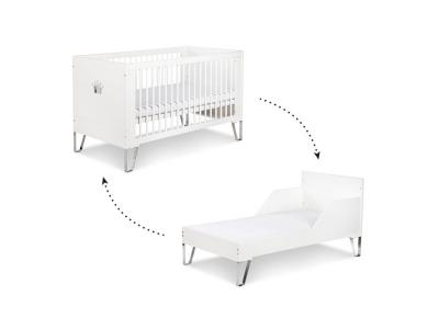 LITTLE SKY BY KLUPS Lit &eacute;volutif 70x140 littlesky by klups blanka - blanc