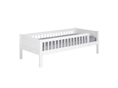 ID KIDS Lit enfant avec barrieres Victoria Blanc 90x190 cm - Blanc