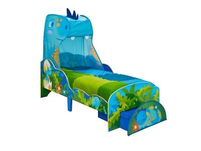MOOSE TOYS WORLDS APART Lit enfant dinosaure avec ciel de lit et tiroir de rangement
