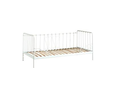 TERRE DE NUIT Lit enfant en m&eacute;tal blanc 90x200 - li2032