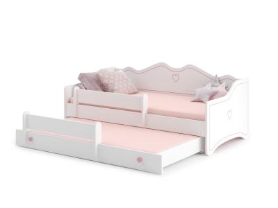 KOBI  Lit Enfant Emma+ gigogne 160cm avec Matelas