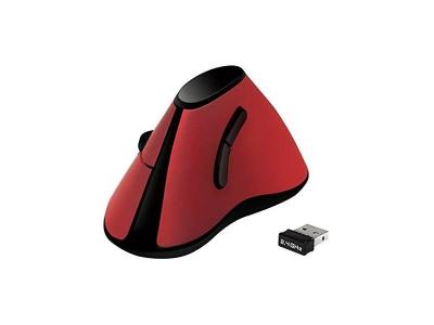 2DIRECT Logilink souris sans fil verticale pour droitier (noir)rouge 4052792045680