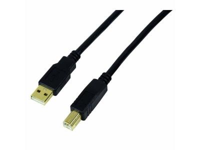 LOGILINK  UA0264 c&acirc;ble USB USB 2.0 10 m USB A USB B Noir - Neuf