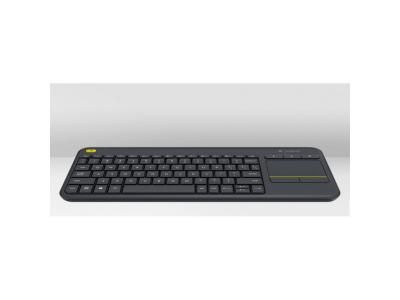 LOGITECH  K400 Plus Clavier, Clavier Tch&egrave;que - Noir