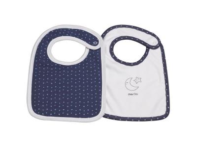 SAUTHON  BABY DECO - Lot de 2 bavoirs merlin
