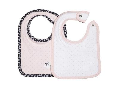 SAUTHON Lot de 2 bavoirs b&eacute;b&eacute; Miss Fleur de Lune -  Baby Deco