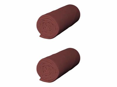 TERRE DE NUIT Lot de 2 draps housses jersey terre de sienne bonnet 40 cm 140x200